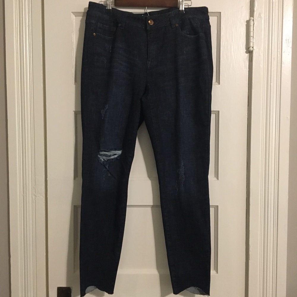Lane Bryant midrise super stretch skinny jeans